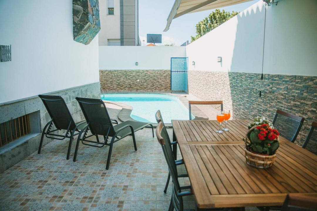 Villa Cervantes Sonnenland Con Piscina Privada Climatizada Maspalomas  Exteriör bild